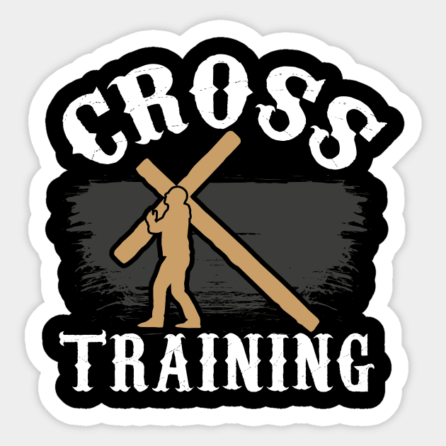 CHRISTIANITY Cross Training Sticker by Lomitasu